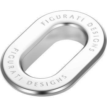 FIGURATI DESIGNS Antenna Ring - Left Rear Fender - Smooth - Chrome  FD60-ANTRG-SS-LT