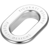 FIGURATI DESIGNS Antenna Ring - Left Rear Fender - Smooth - Chrome  FD60-ANTRG-SS-LT