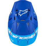 ALPINESTARS Supertech M10 Helmet - Flood - MIPS® - Blue/Black Carbon - 2XL 8301023-7282-XXL