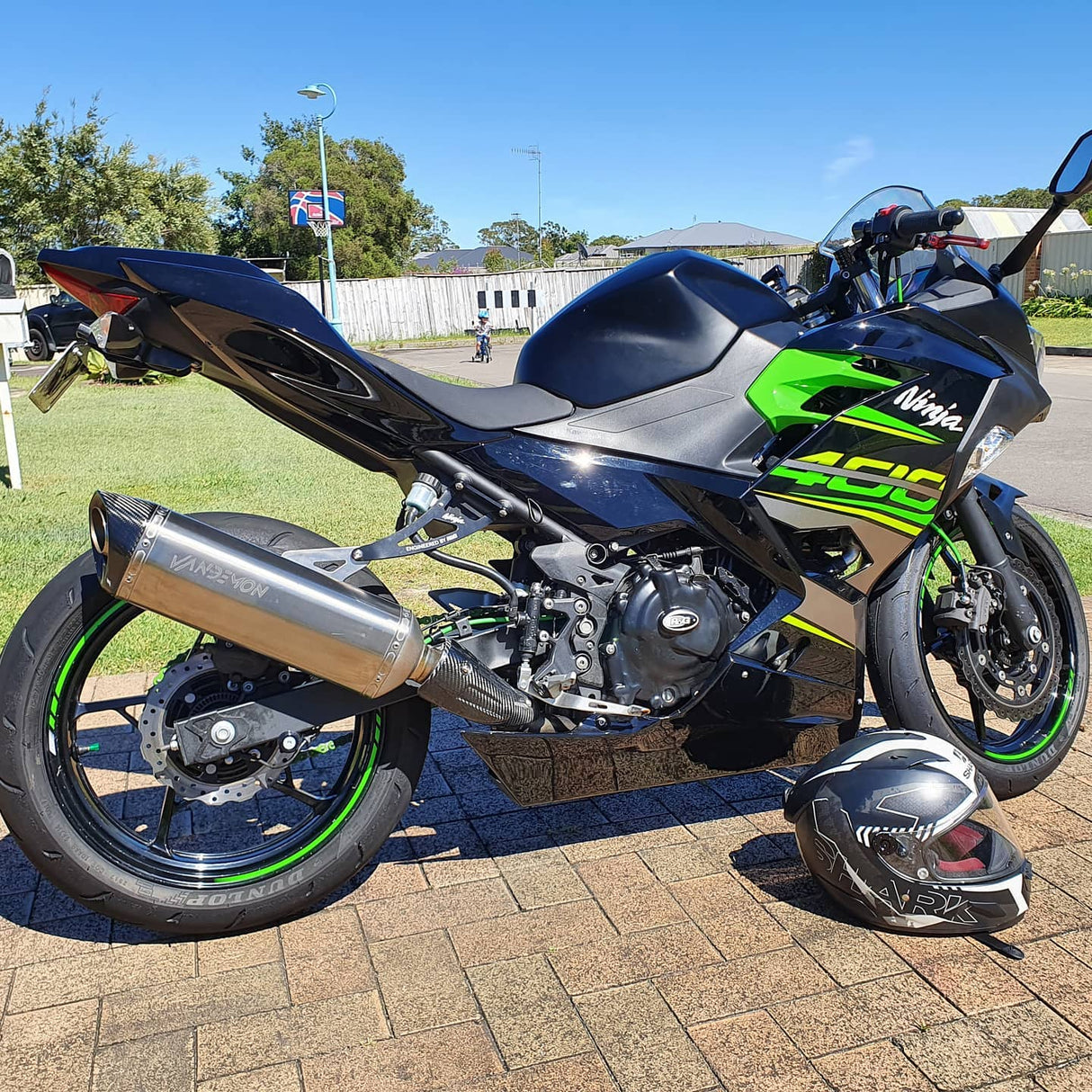 Vandemon  Kawasaki Z400, Ninja 400, Ninja 500, Z500 Vandemon Titanium Exhaust System 2006-2026  KAWANJA400TIEXHA VA-75