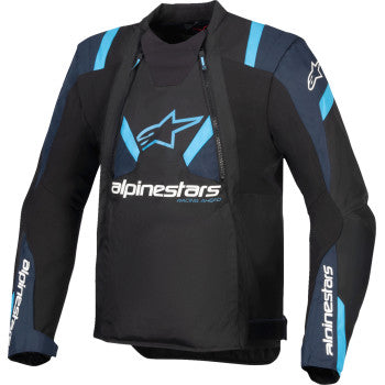 IN STOCK OPEN BOX ALPINESTARS Stunt Air Jacket - Black/Dark Blue/Blithe Blue - 2XL 3301825-1386-2X