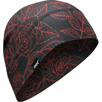 ZAN HEADGEAR SportFlex® Beanie - Red/Black Roses WHLL206