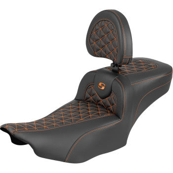 SADDLEMEN Seat Roadsofa Er Br Org Stitch 823-07-211B3