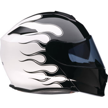 Z1R Solaris 2.0 Modular Helmet - Flame - Black/White - XS 0100-2658