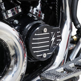 THRASHIN SUPPLY CO. Cam Cover - Gen 2 - Finned - Twice Cut - Black - M8 TSC-3029-4
