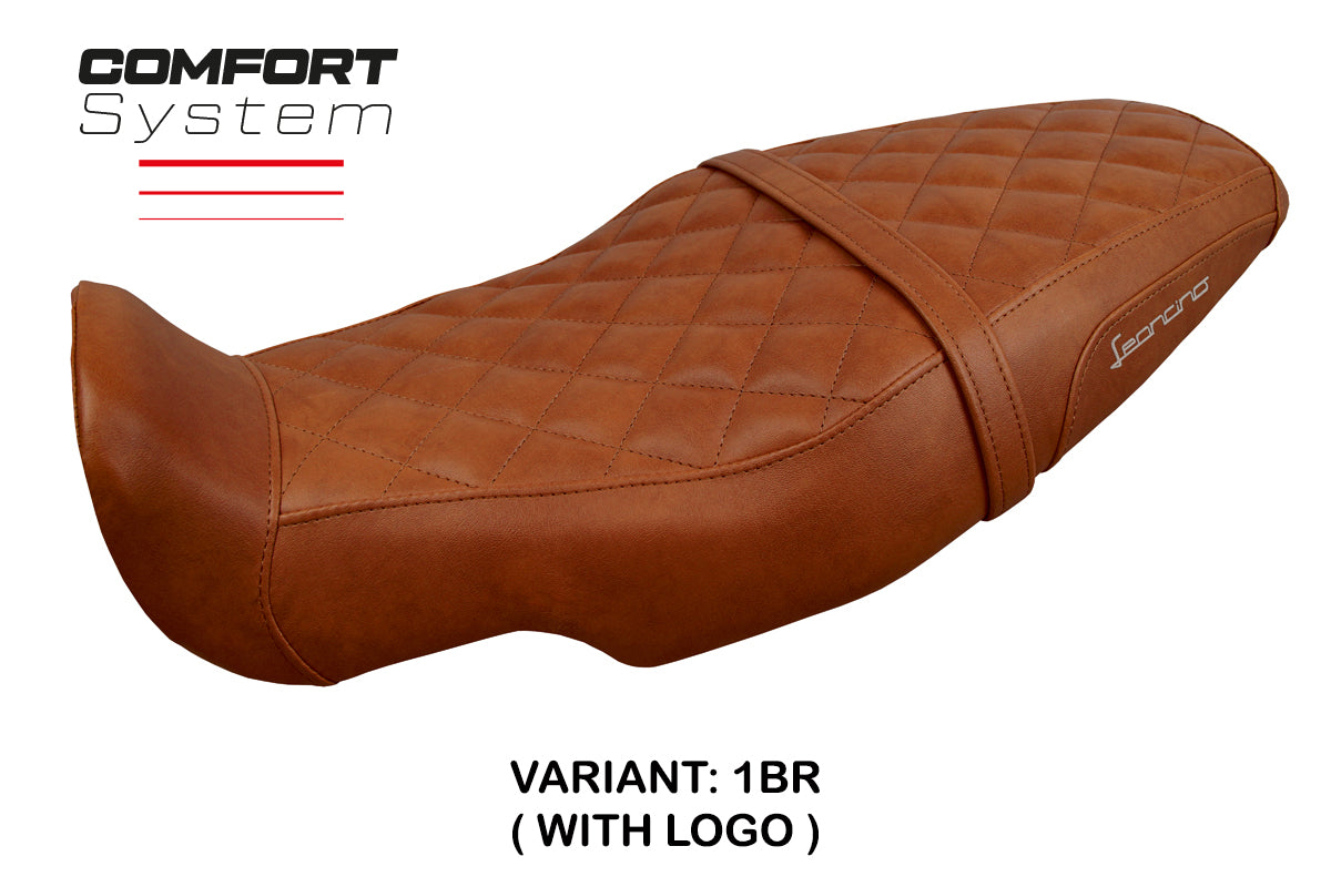 Tappezzeria Italia Benelli Leoncino 800 2022-2025 Seat Cover Comfort in Brown Vintage