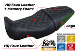 Tappezzeria Italia Benelli Leoncino 800 2022-2025 Seat Cover Comfort in Army Green and Black