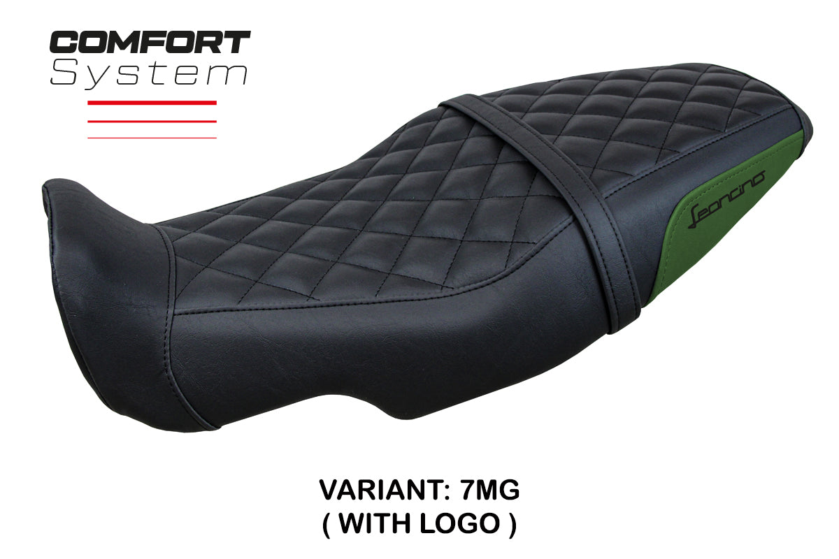 Tappezzeria Italia Benelli Leoncino 800 2022-2025 Seat Cover Comfort in Army Green and Black