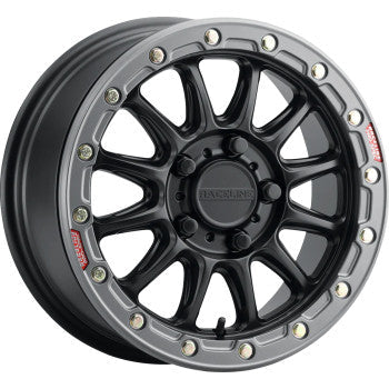 RACELINE WHEELS Wheel - Alpha - Front/Rear - Black/with Gun Metal Ring - 15x7 - 4/137 - +10 mm A14BG-57037+10