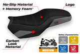 Tappezzeria Italia BMW F750GS F800GS F850GS 2019-2024 Comfort Heated Seat Cover in Grey and Black