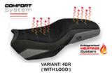 Tappezzeria Italia BMW F750GS F800GS F850GS 2019-2024 Comfort Heated Seat Cover in Grey and Black