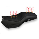 Tappezzeria Italia BMW F850GS 2019-2024 Comfort Heated Seat Cover in Black