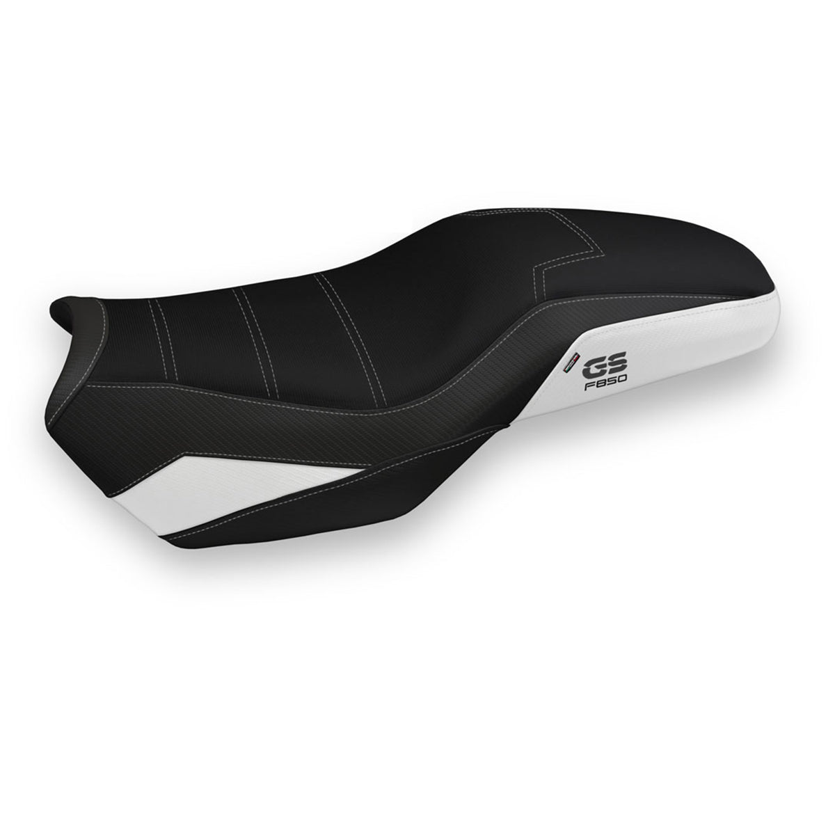 Tappezzeria Italia BMW F850GS 2018-2025 Seat Cover Comfort in White and Black