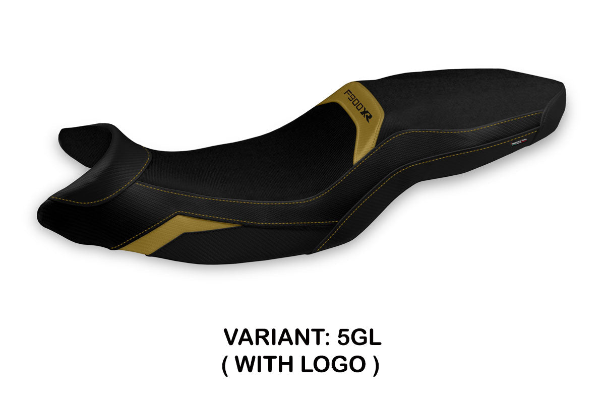 Tappezzeria Italia BMW F900XR 2019-2025 Seat Cover in Gold and Black