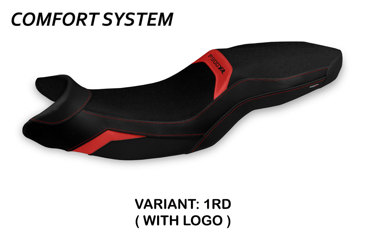 Tappezzeria Italia BMW F900XR 2019-2025 Seat Cover Comfort in Red and Black