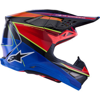 ALPINESTARS Supertech M10 Helmet - MIPS® - Era - Gloss Blue/Red/Yellow Fluo - 2XL 8301223-7356-XXL