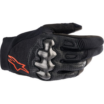 ALPINESTARS Megawatt V2 Gloves - Black/Fluo Red - XL 3565023-1030-XL