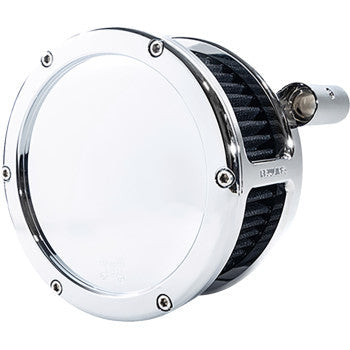 FEULING OIL PUMP CORP. BA Air Cleaner Kit - Chrome with Black Filter - '93-'99 Evolution Big Twin 5567