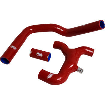 SAMCO SPORT Radiator Hose Kit with Thermostat Bypass - Red - Ducati DUC-38-RD