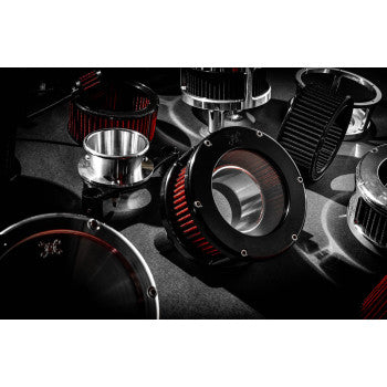 FEULING OIL PUMP CORP. BA Air Cleaner Kit - Black/Clear with Red Filter - M8 5474