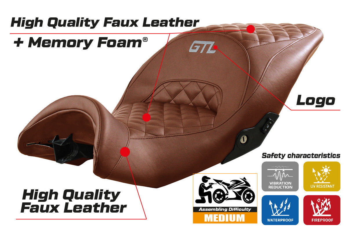 Tappezzeria Italia BMW K1600GTL 2010-2025 Seat Cover Comfort in Brown SE