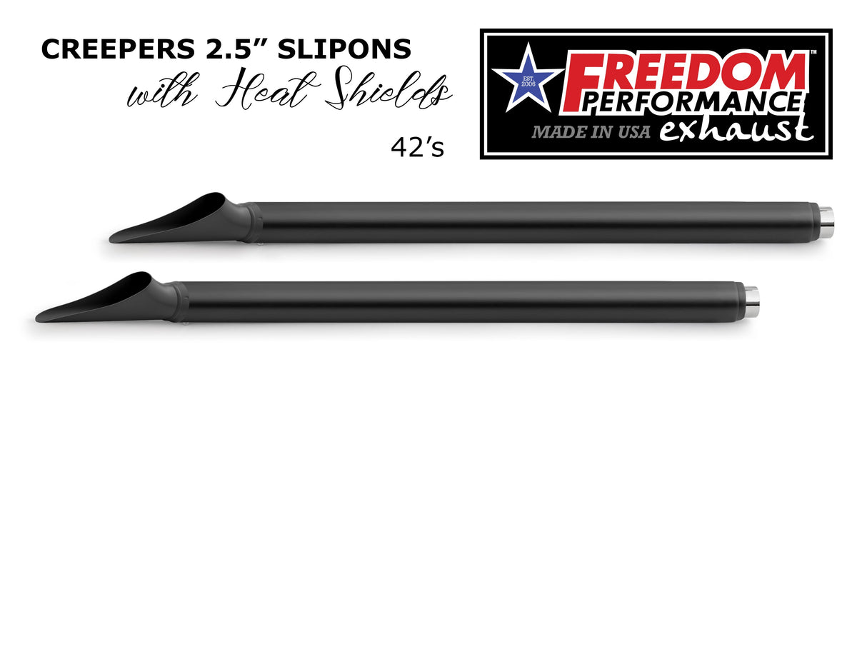 HARLEY TOURING SHARKTAIL & CREEPER 2.5" SLIP-ONS BUNDLE *CHECK DESCRIPTION FOR YEAR FITMENTS*