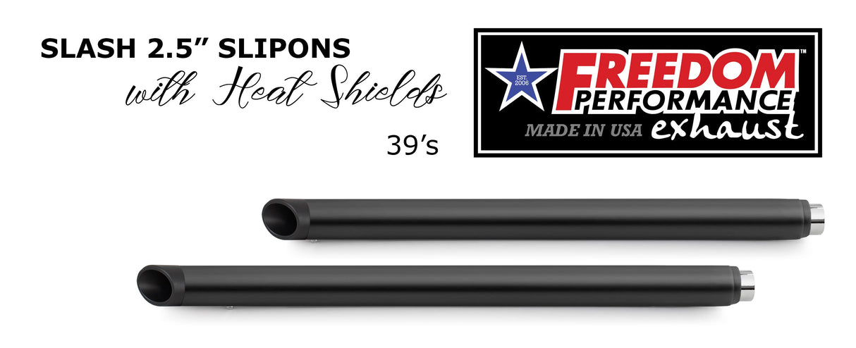 HARLEY TOURING SLASH 2.5" SLIP-ONS *CHECK DESCRIPTION FOR YEAR FITMENTS*