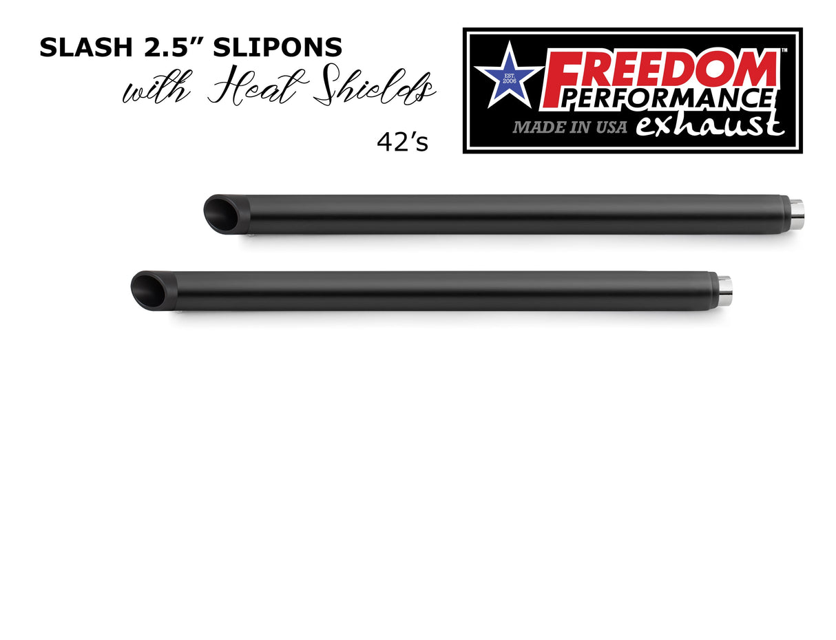 HARLEY TOURING SLASH 2.5" SLIP-ONS *CHECK DESCRIPTION FOR YEAR FITMENTS*