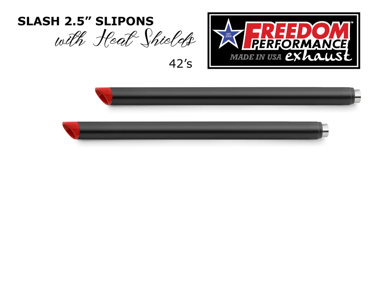HARLEY TOURING SLASH 2.5" SLIP-ONS *CHECK DESCRIPTION FOR YEAR FITMENTS*