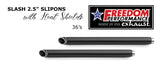 HARLEY TOURING SLASH 2.5" SLIP-ONS *CHECK DESCRIPTION FOR YEAR FITMENTS*