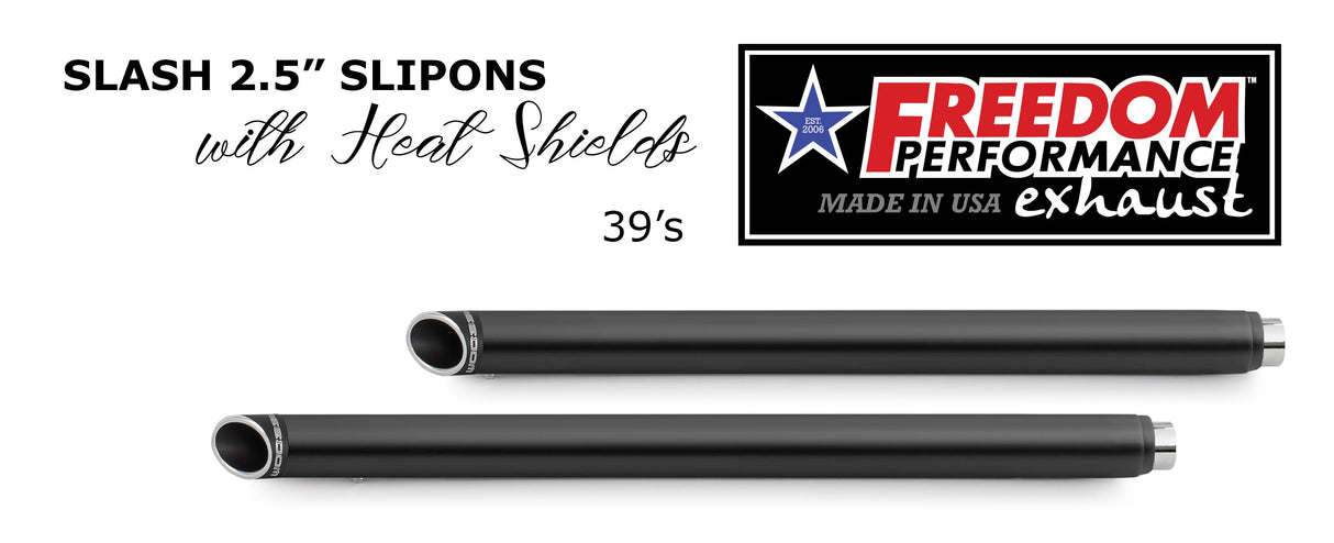 HARLEY TOURING SLASH 2.5" SLIP-ONS *CHECK DESCRIPTION FOR YEAR FITMENTS*