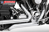HARLEY TOURING RIGHT SIDE TUCK & UNDER TRUE-DUAL HEADERS Fits '95-Present