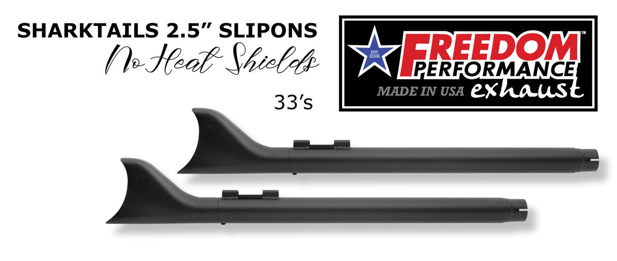 HARLEY TRIKE SHARKTAIL 2.125" SLIP-ONS