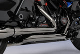 HARLEY TOURING RIGHT SIDE TUCK & UNDER TRUE-DUAL HEADERS Fits '95-Present