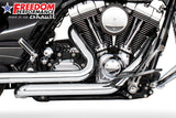 HARLEY TOURING RIGHT SIDE TUCK & UNDER TRUE-DUAL HEADERS Fits '95-Present