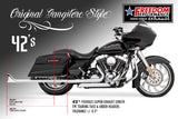 HARLEY TOURING FISHTAILS 1.875" SLIP-ONS Check Description for Fitments bundle