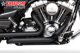 HARLEY TOURING RIGHT SIDE TUCK & UNDER TRUE-DUAL HEADERS Fits '95-Present