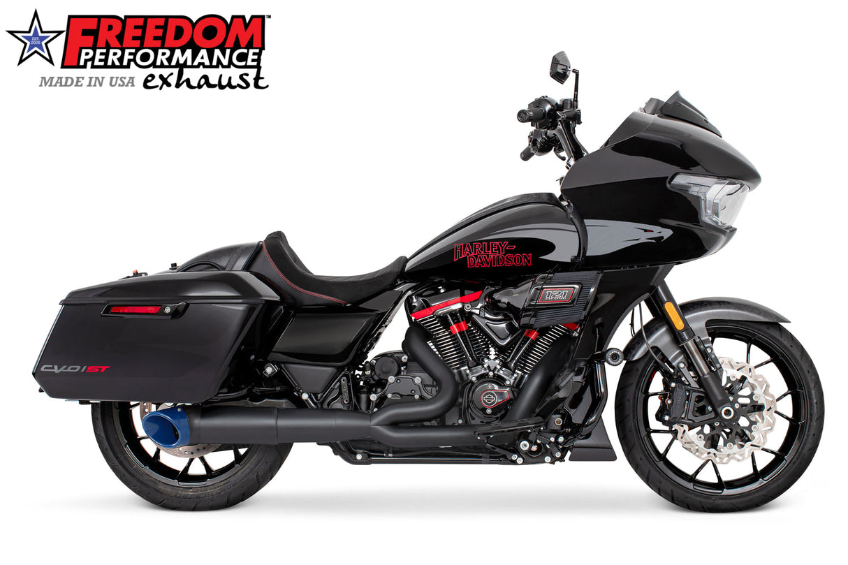 HARLEY TOURING 4.5" 2 STEPPED MID UNION 2-INTO-1 TURNOUT BUNDLE 2017-PRESENT