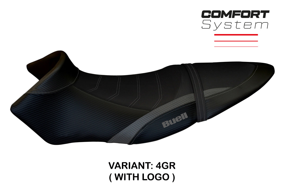Tappezzeria Italia Buell XB12S XB12SX 2019-2021 Seat Cover Comfort in Grey and Black