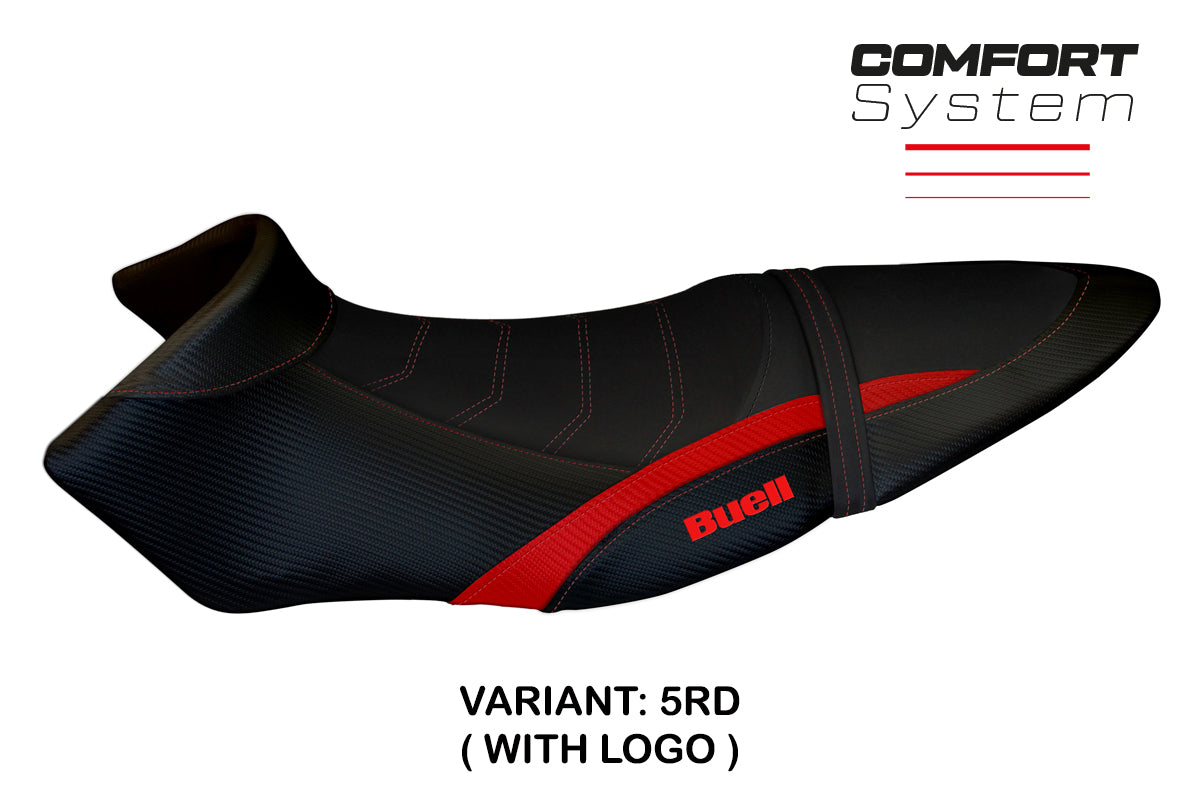 Tappezzeria Italia Buell XB12S XB12SX 2019-2021 Seat Cover Comfort in Red and Black