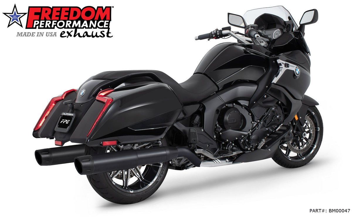 BMW K 1600 B GRAND AMERICA 2-STEP 4.5" FREEDOM SLIP-ONS 2017-PRESENT BUNDLE