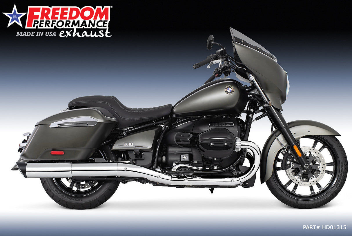 BMW R 18 BAGGER B/TRANSCONTINENTAL/ROCTANE 2-STEP 4.5" EXTENDED SLIP-ONS ONLY! BUNDLE