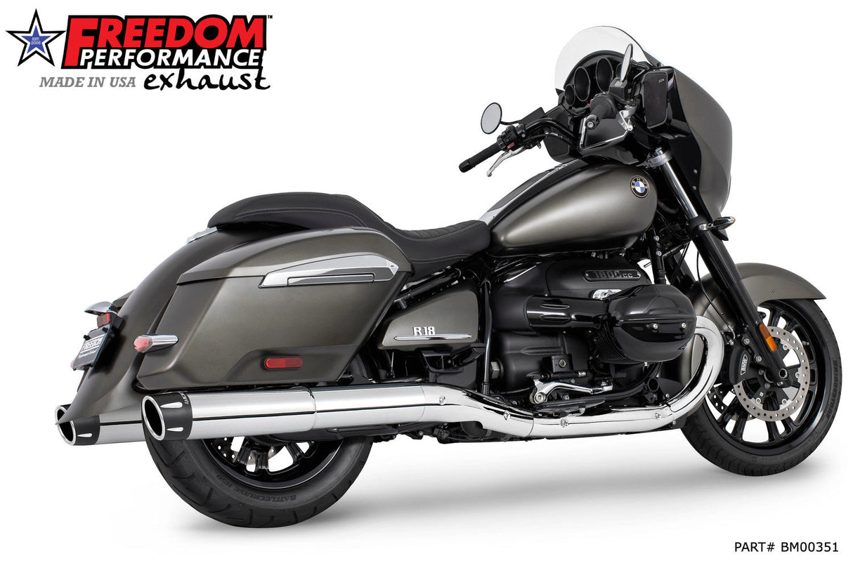 BMW R 18 BAGGER B/TRANSCONTINENTAL/ROCTANE 2-STEP 4.5" EXTENDED SLIP-ONS ONLY! BUNDLE