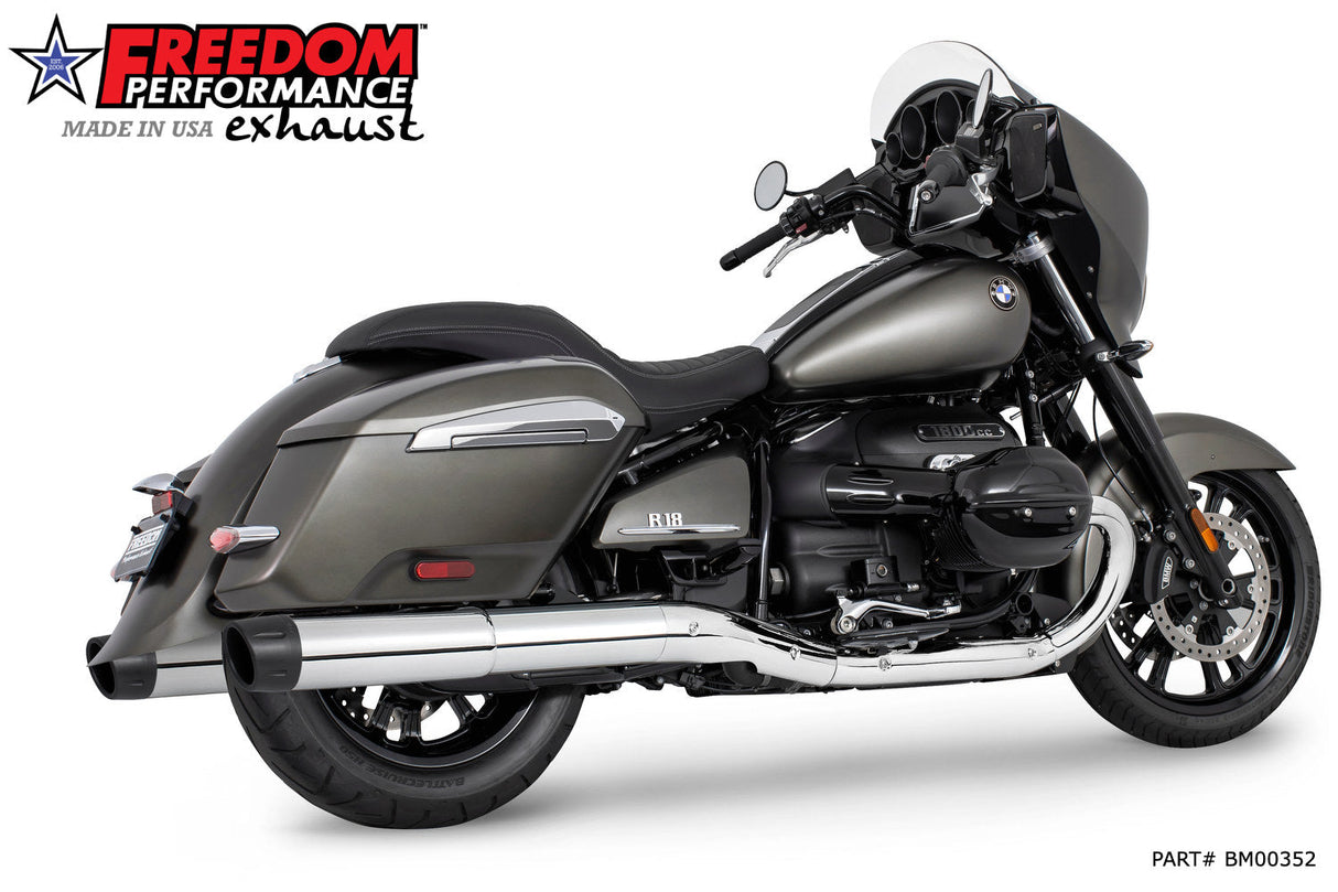 BMW R 18 BAGGER B/TRANSCONTINENTAL/ROCTANE 2-STEP 4.5" EXTENDED SLIP-ONS ONLY! BUNDLE