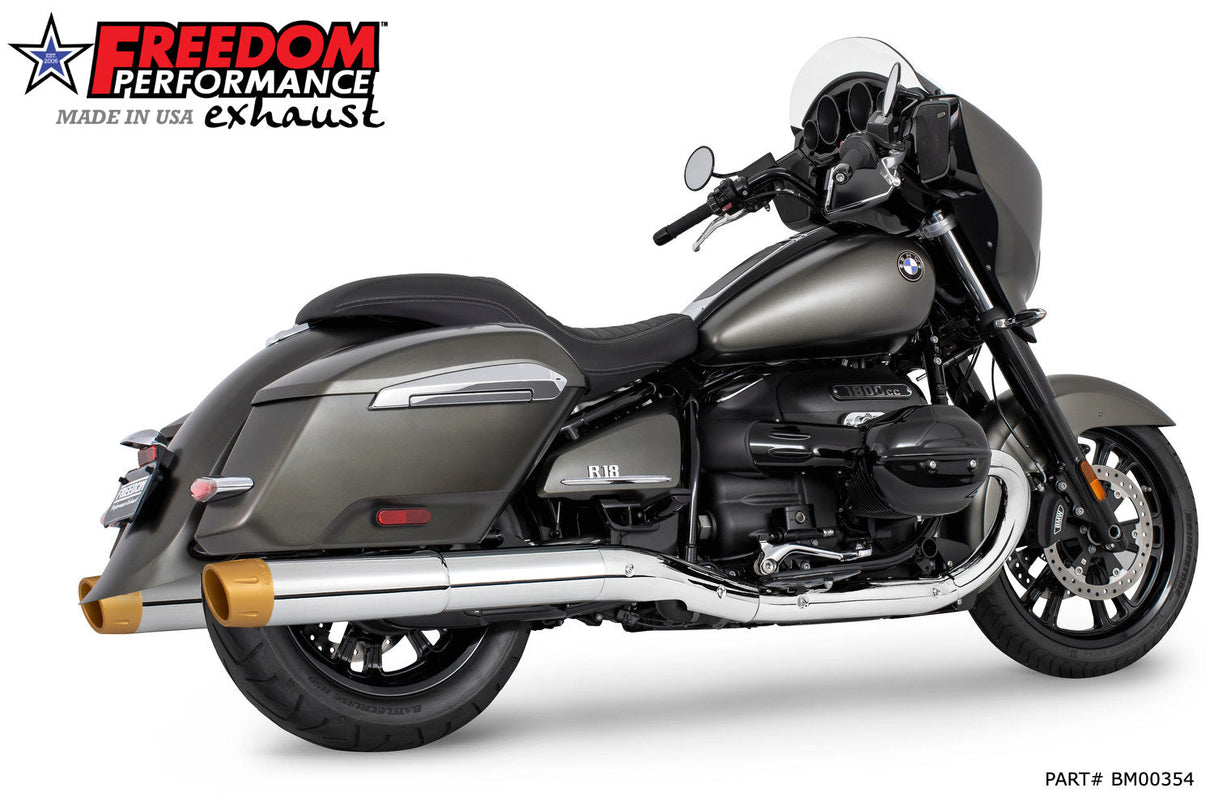 BMW R 18 BAGGER B/TRANSCONTINENTAL/ROCTANE 2-STEP 4.5" EXTENDED SLIP-ONS ONLY! BUNDLE