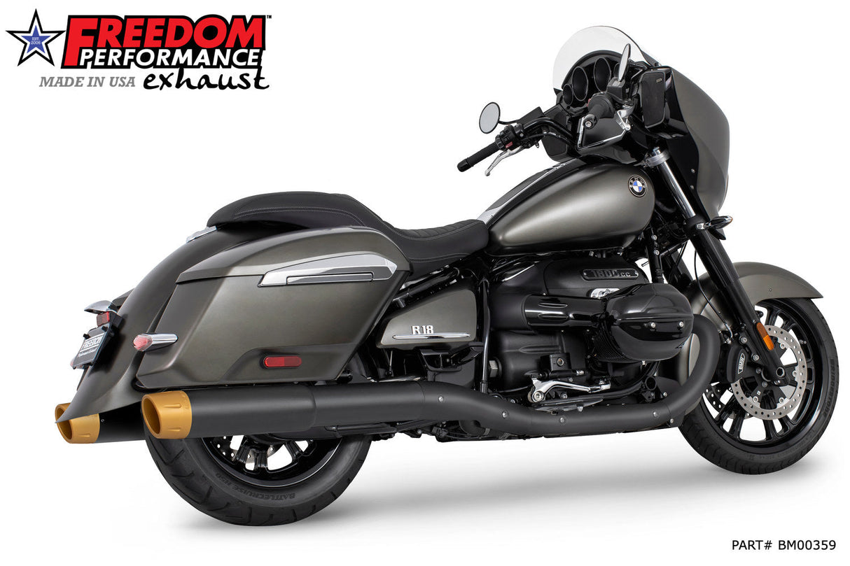 BMW R 18 BAGGER B/TRANSCONTINENTAL/ROCTANE 2-STEP 4.5" EXTENDED SLIP-ONS ONLY! BUNDLE