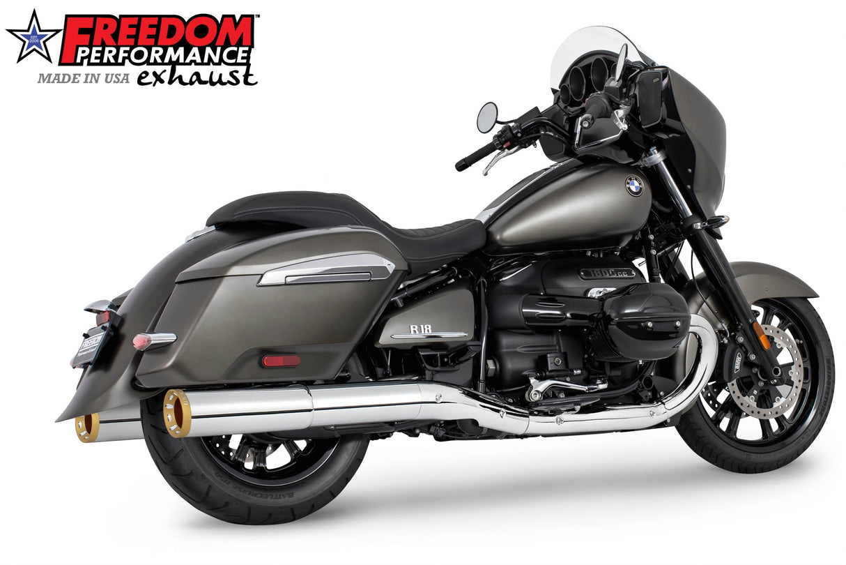 BMW R 18 BAGGER B/TRANSCONTINENTAL/ROCTANE 2-STEP 4.5" EXTENDED SLIP-ONS ONLY! BUNDLE