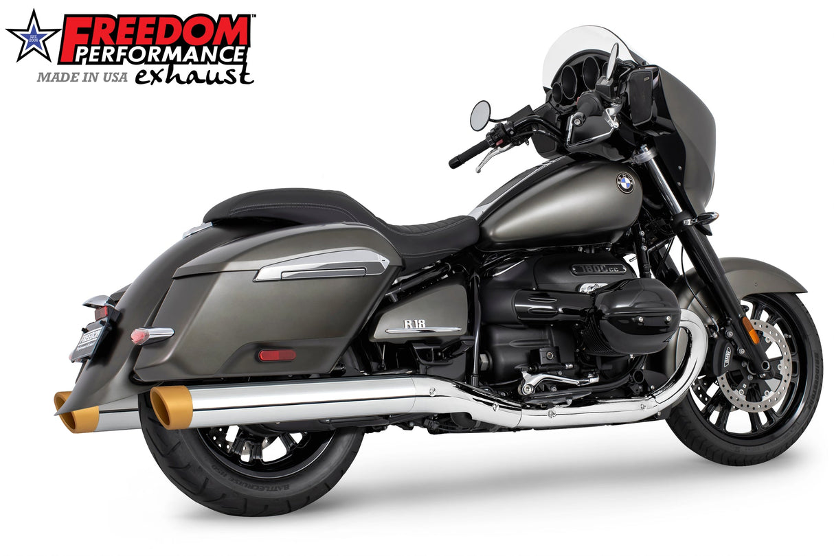 BMW R 18 BAGGER B/TRANSCONTINENTAL/ROCTANE  4" EXTENDED SLIP-ONS ONLY!  BUNDLE