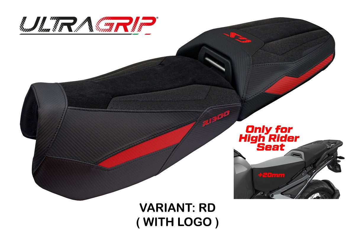 Tappezzeria Italia BMW R1300GS Adventure 2024-2025 Seat Cover Ultragrip Red black