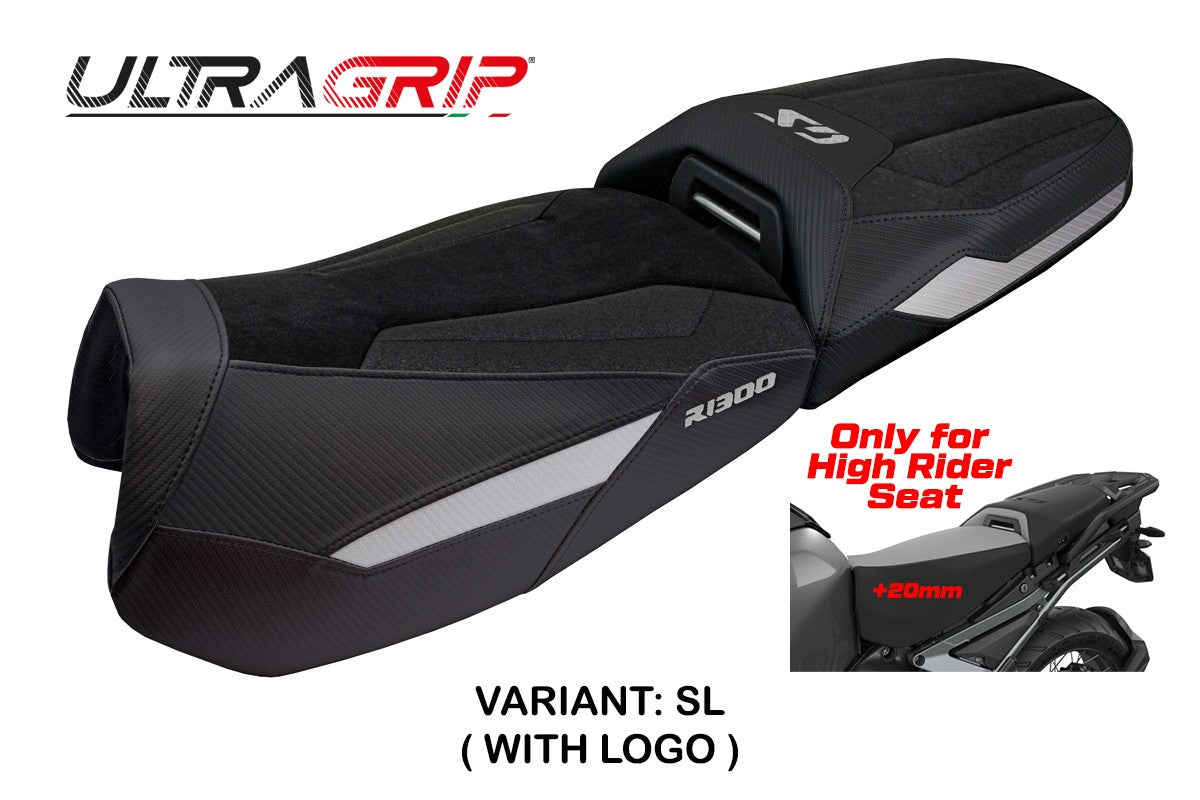 Tappezzeria Italia BMW R1300GS Adventure 2024-2025 Seat Cover Ultragrip Silver black